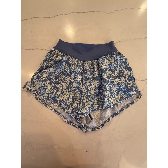 aerie Pants - AE Offline By Aerie Women's Blue Floral Real Me Flowy Shorts Size XXS